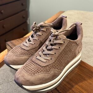 Women's Brown Platform Sneakers